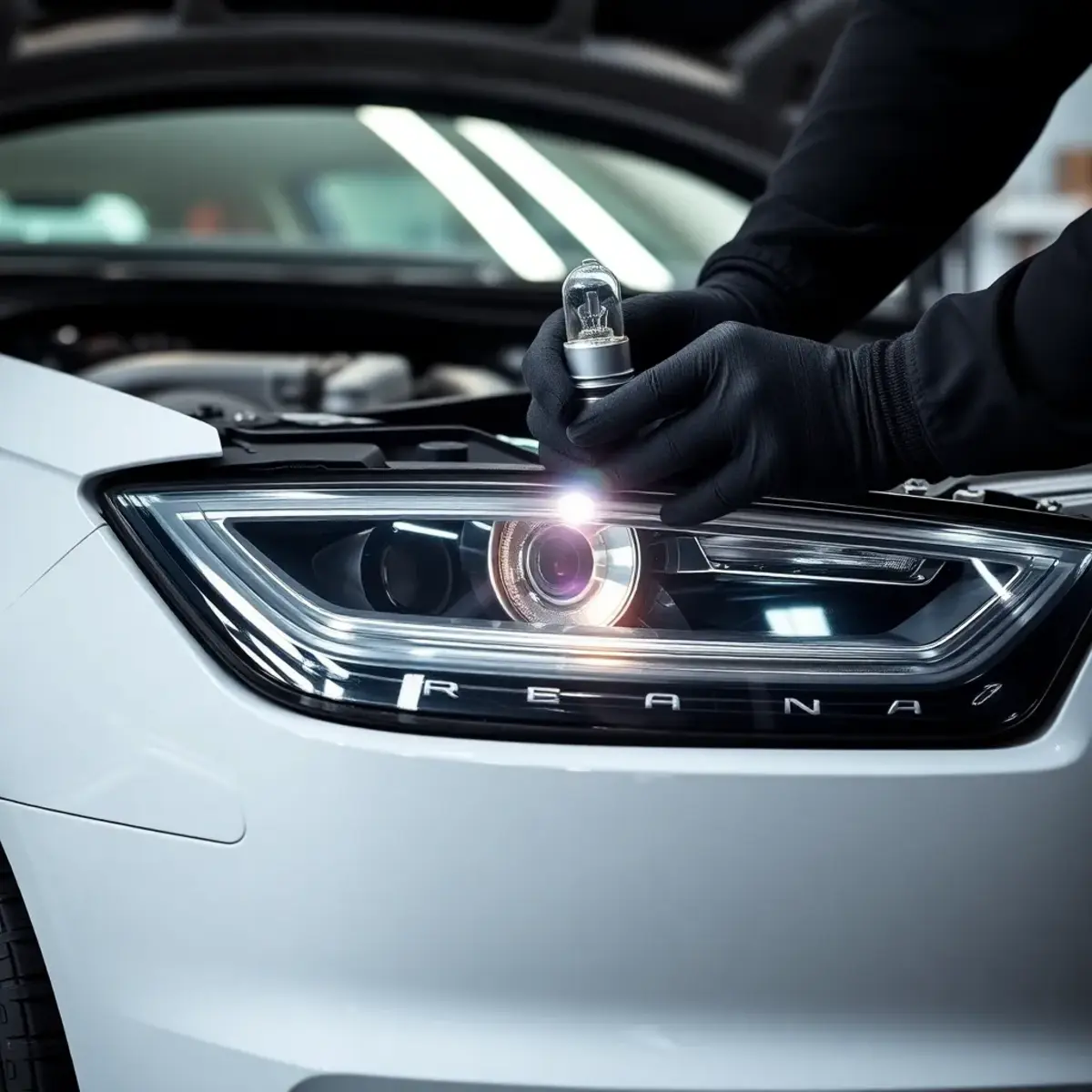 Замена лампы ближнего света Audi A4: инструкция своими руками