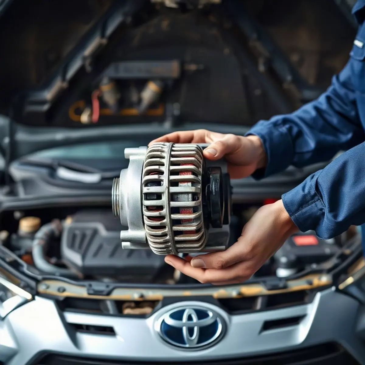 Замена генератора Toyota RAV4 своими руками — пошаговая технология